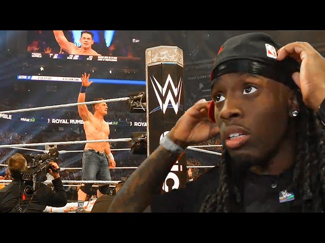 Kai Cenat Reacts to John Cena's Final WWE Royal Rumble