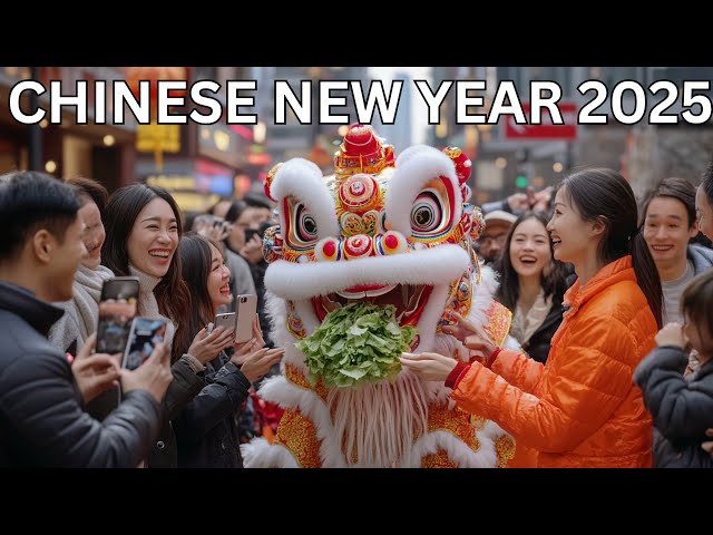 🇬🇧🐍 LONDON'S CHINESE NEW YEAR 2025, LION DANCE IN CHINATOWN LONDON, YEAR OF THE SNAKE, 4K HDR