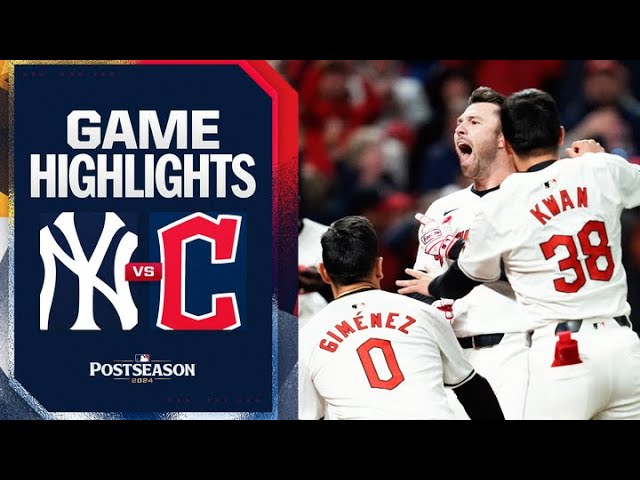 Yankees vs. Guardians Game Highlights (10/17/24) | MLB Highlights