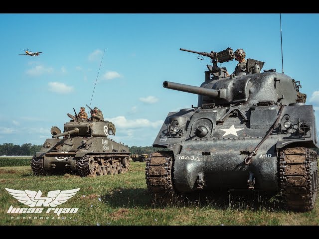 M4 Sherman Tank at Thunder Over Michigan 2017: Gear 360 VR and 5.1 Surround Sound Video (4K)