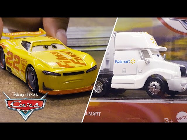 GoGo Logano Finds New Cars Friends at Walmart | Pixar Cars