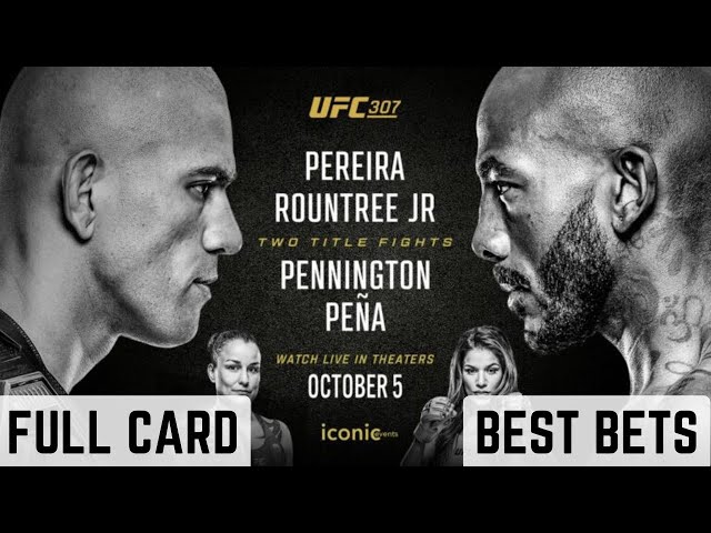 BEST BETS: UFC 307 Pereira vs Rountree Jr (71% Win Rate)