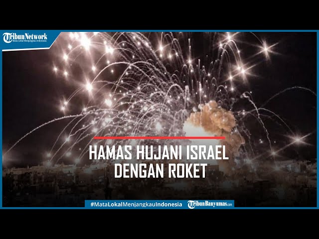 Detik-detik Hamas Hujani Israel dengan Roket