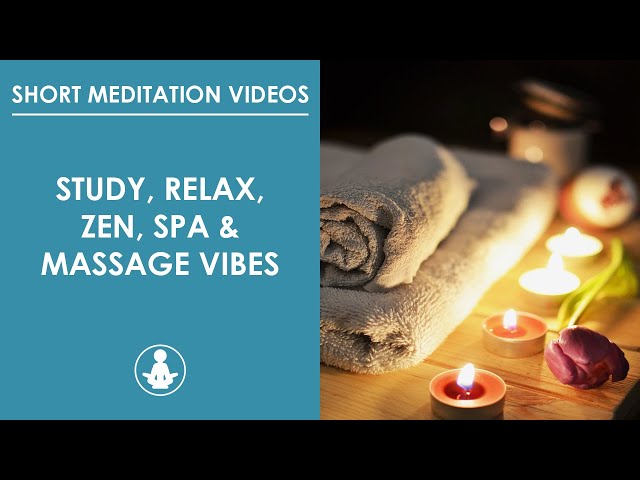 SHORT MEDITATION VIDEOS | Study, relax, zen, SPA & massage vibes