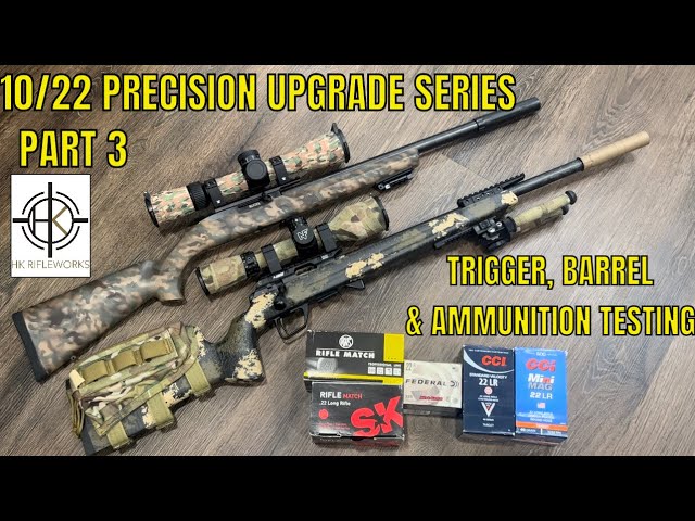 Precision 10/22 Upgrade Series - Part 3 - Barrel, Trigger, Ammunition Testing & Accuracy Review