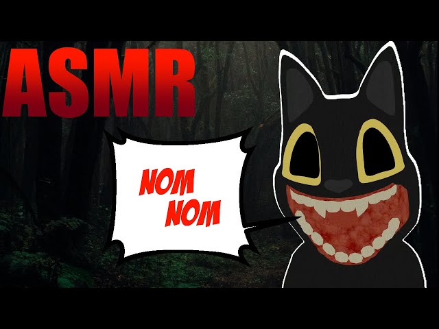 ASMR Horror Cartoon Cat ( Squishy Sounds )