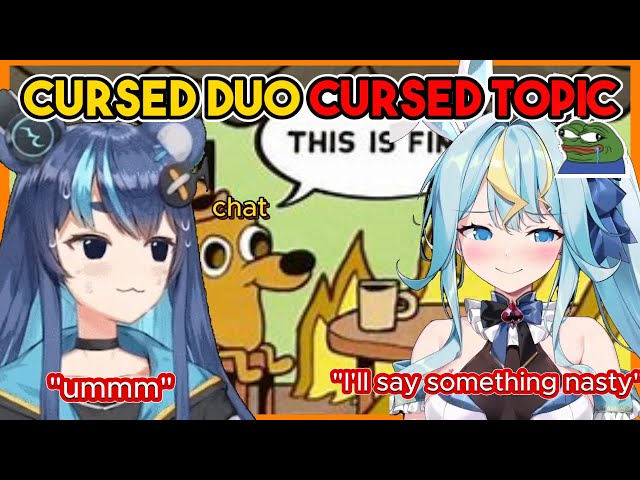 Clara and Uruka, The Cursed Duo, Bring Us A Cursed Topic 💀| Kaminari Clara Fujikura Uruka Clips