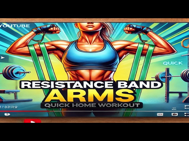 Resistance Band Arm Workout at Home| Home Arm Workout with Resistance Bands Beginner to Advanced