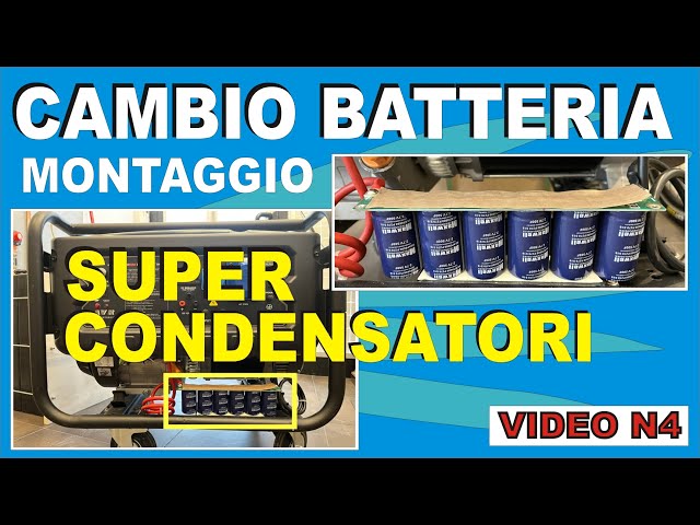 ELIMINO LA BATTERIA E MONTO I SUPERCAPS #fotovoltaico #automobile