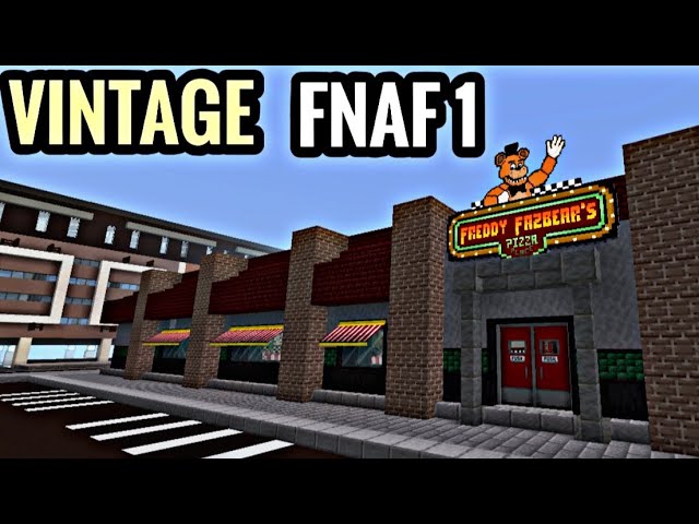 I Built My Own Custom Vintage FNaF 1 Map In Minecraft Bedrock!! | Map Showcase