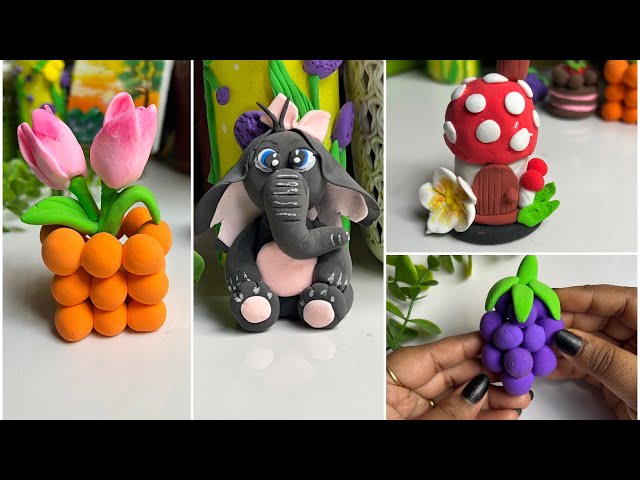 Aesthetic Craft Idea With Super Clay ✨// DIY super clay // craft ideas