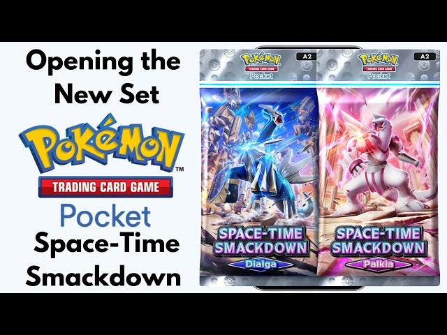 Opening Space-Time Smackdown Packs! Hunting Dialga & Palkia EX in Pokémon TCG Pocket!