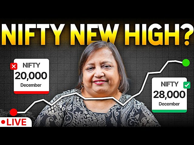 🔴 LIVE | When will NIFTY see a new high again? | Jyoti Budhia