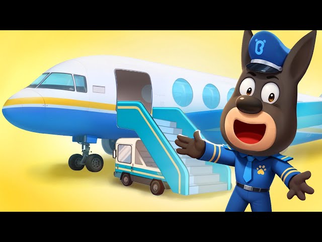 Tips Keamanan Pesawat✈️ | Terbang dengan Aman | Animasi Lucu | Kartun Anak | Kepala Polisi Labrador