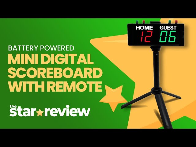 Battery Powered Mini Digital Scoreboard with Remote