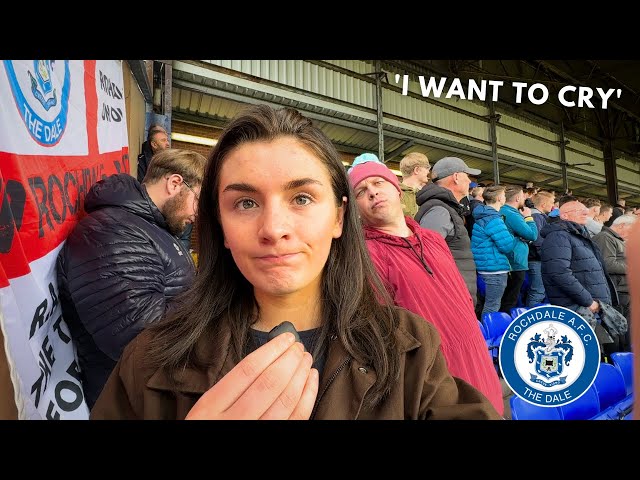 The moment Rochdale were relegated from the Football League