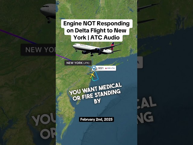 Engine NOT Responding on Delta Flight to New York | ATC Audio