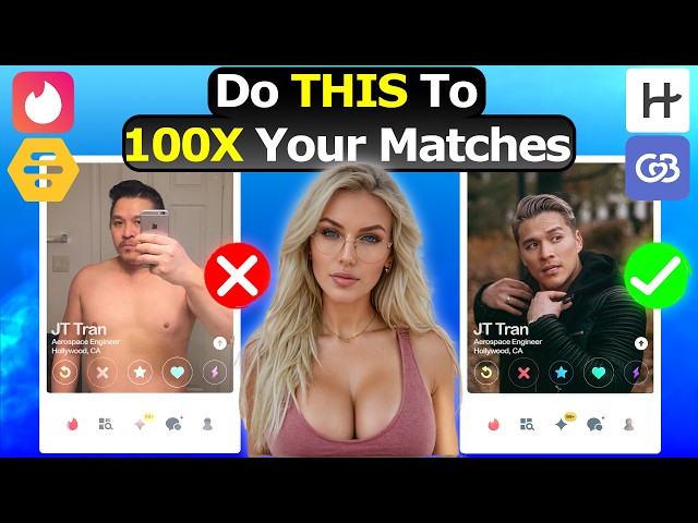 How To Get More Matches On Hinge, Tinder & Bumble w/ 4 Photo Hacks | AMWF Dating App Success Stories