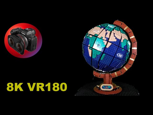 VR180 8K LEGO set 21332 The Globe Review in 3D (Travel/Lego ASMR/Music 4K/8K) BazBrickVR S01E06