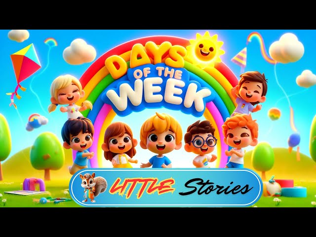 Days of the Week Song for Kids  Fun Cartoon with Monday to Sunday Activities