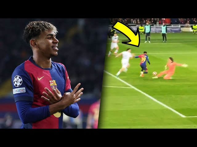 Lamine Yamal vs Atalanta - Amazing Goal & Skill - Barcelona vs Atalanta Highlights Champions League