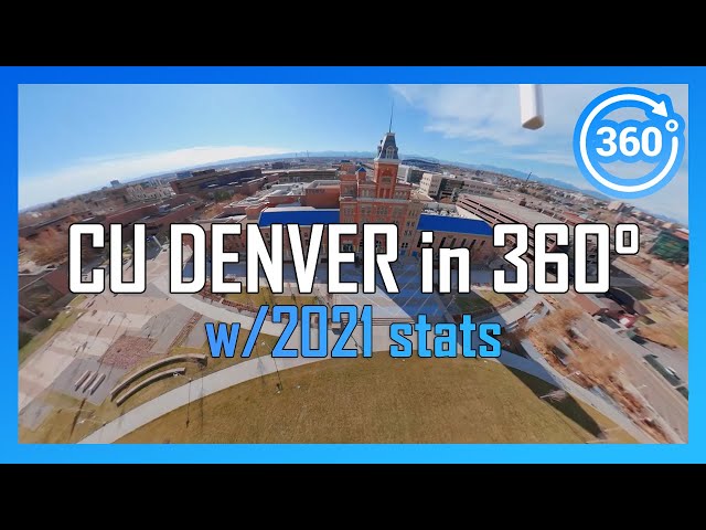 [2021] CU DENVER in 360° - drone/walking/driving campus tour