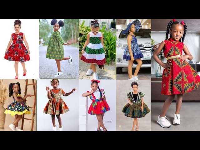 Super_cut Baby Girls Ankara check out these Gorgeous kids Ankara Gown styles