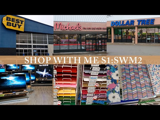 SHOP WITH ME | BEST BUY | DOLLAR TREE | MICHAEL’S | HAUL | SHOPPING VLOG | SHOPPING VLOG | S1:SWM2