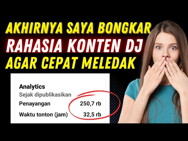 Resep Rahasia‼️Cara Cepat Kejar 4000 Jam Tayang Memakai Musik Dj