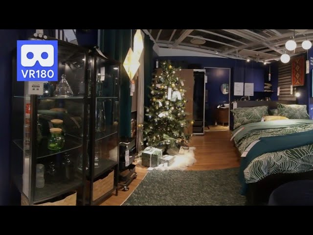 3D 180VR 4K IKEA Comfort One Room Hotel Stlye Interior in Ikea Showroom