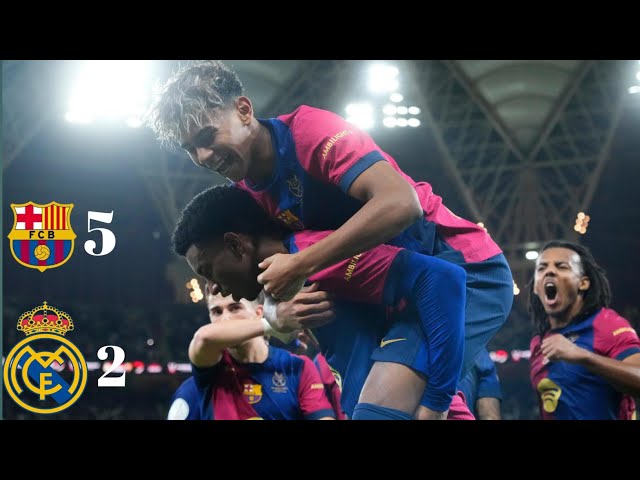 Real Madrid vs FC Barcelona final highlight match 💀#highlights #football