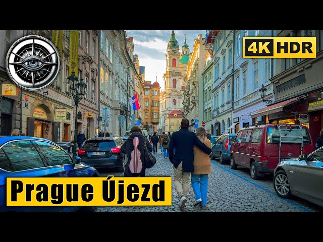 Prague Walking Tour of Malá Strana, Újezd Street and Pražské Jezulátko 🇨🇿 Czech Republic 4K HDR ASMR