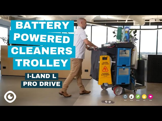 Battery-Powered Cleaner’s Trolley | i-land L Pro Drive From i-team