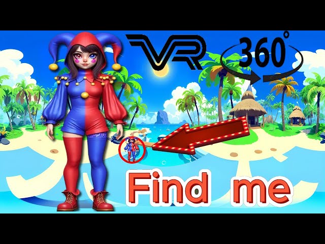 🎪🔍Find Pomni in 360° VR  Girl  find me  The Amazing Digital Circus   #46