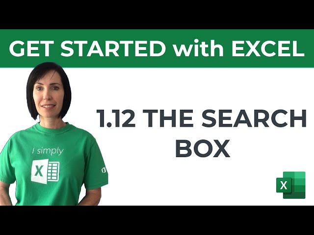 Excel for Beginners - Search Box Shortcuts