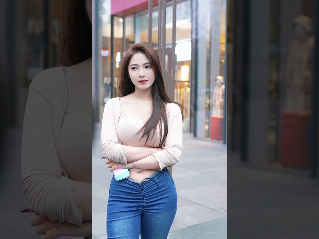 beautiful girl street fashion outfits style #tiktok #chinesefashion #mejoresstreetfashion #shorts