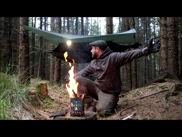 Solo Hammock Camping Deep in the Forest | Attack of the Midges