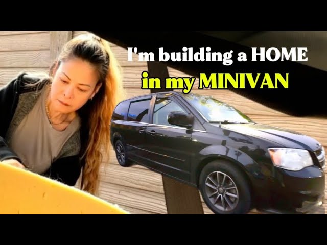 I am BUILDING OUT my MINIVAN into a TINY HOME on wheels   #vanbuild #dodgegrandcaravan