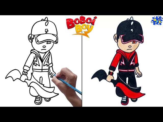 How to draw Boboiboy thunderstorm