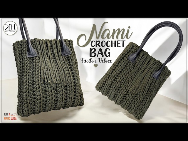 TOTE BAG "Nami" Uncinetto: Creala in un Giorno, Facile e Veloce! #crochet 🤩