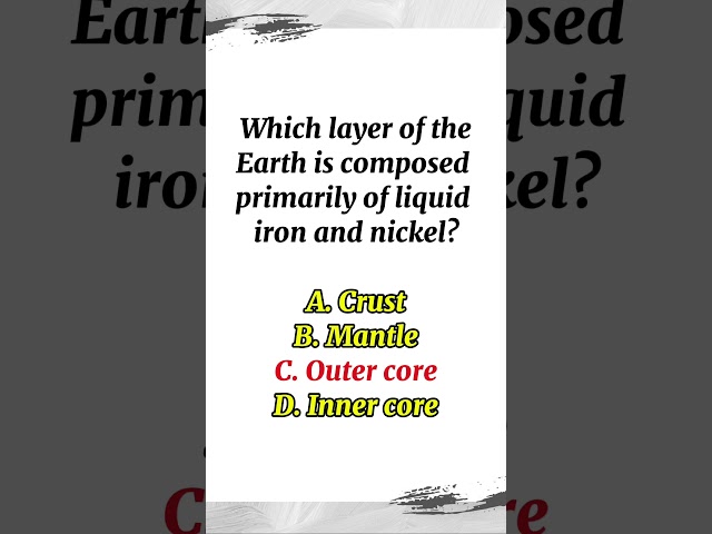 SCIENCE | LET REVIEW DRILL #2 | GENERAL EDUCATION | Which layer of the Earth? #science