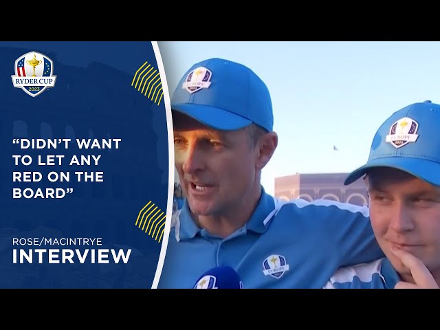 Rose/MacIntyre Interview | 2023 Ryder Cup