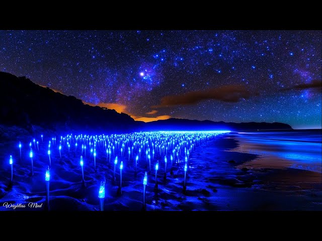 No Ads, Just Ocean Waves Sounds In Tranquill Night ★ Deep Sleep Music ★ Clear Negative Thoughts