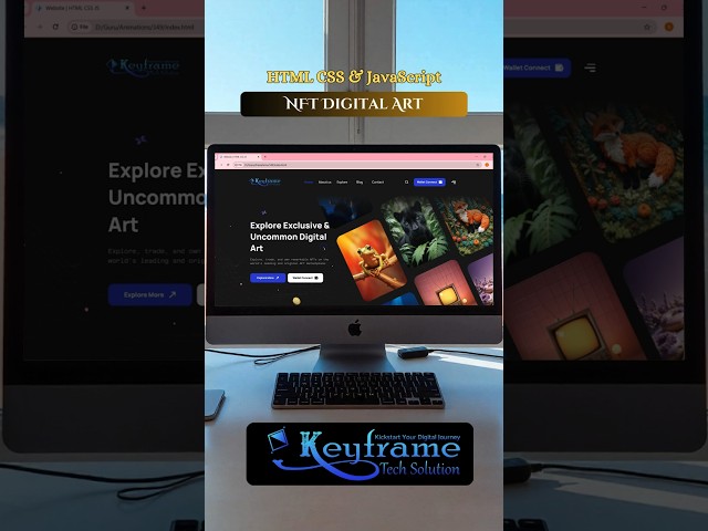 Create an NFT Digital Art Website with HTML, CSS & JavaScript