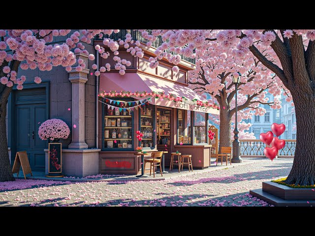 Spring Cafe & Lofi Love: Cozy Valentine's Playlist 💕 Lo-fi Hip Hop to Relax/Chill to ~ Lofi Coffee