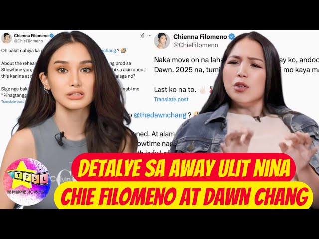 Detalye sa away ulit nina Chie Filomeno at Dawn Chang