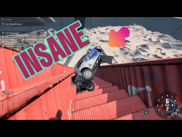 Cars Vs Insane Stairs Challenge | 30 Mins Mega Vid (SATISFYING CRASHES) In BeamNG.Drive