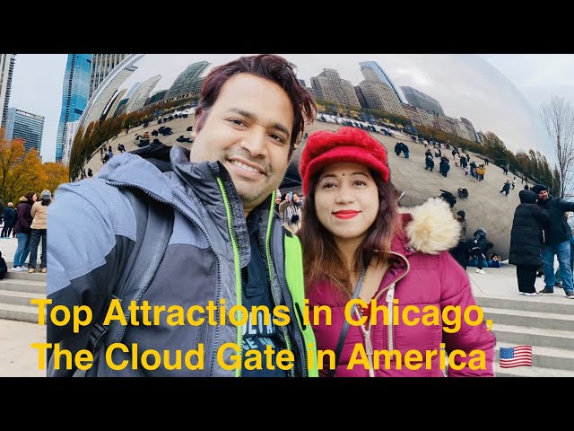 Top Attractions in Chicago: Discover the Stunning Cloud Gate Sculpture in America 🇺🇸#usa #travelvlog