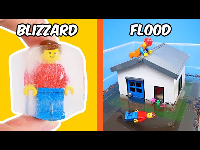 I simulated NATURAL DISASTERS in LEGO...