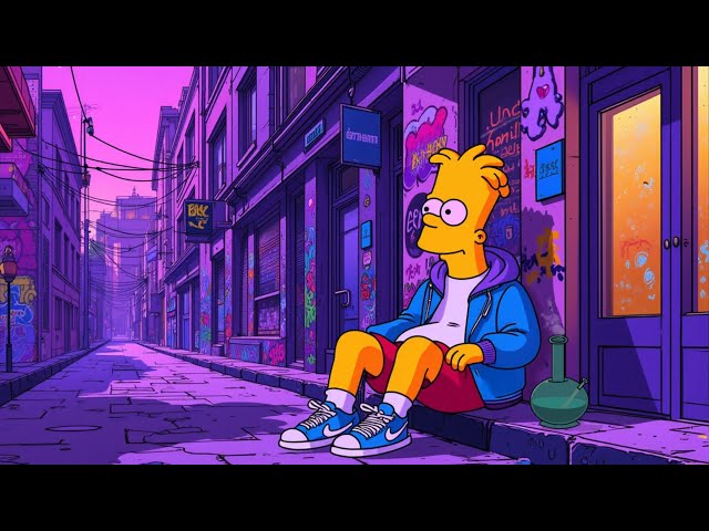 slow burning night 🚬 lofi hip hop ~ calm / peaceful / stress relief